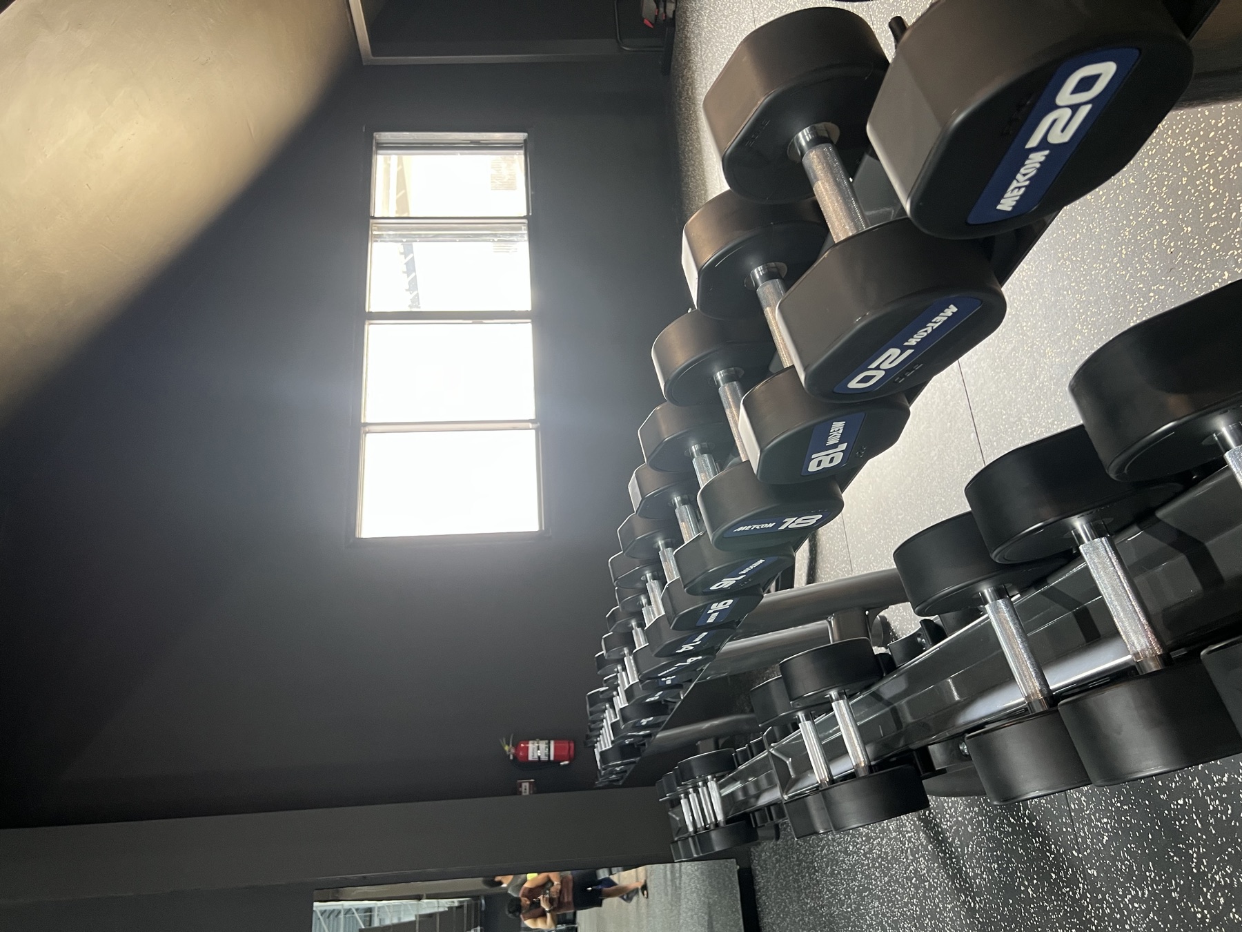 Dumbbell rack for student fitness