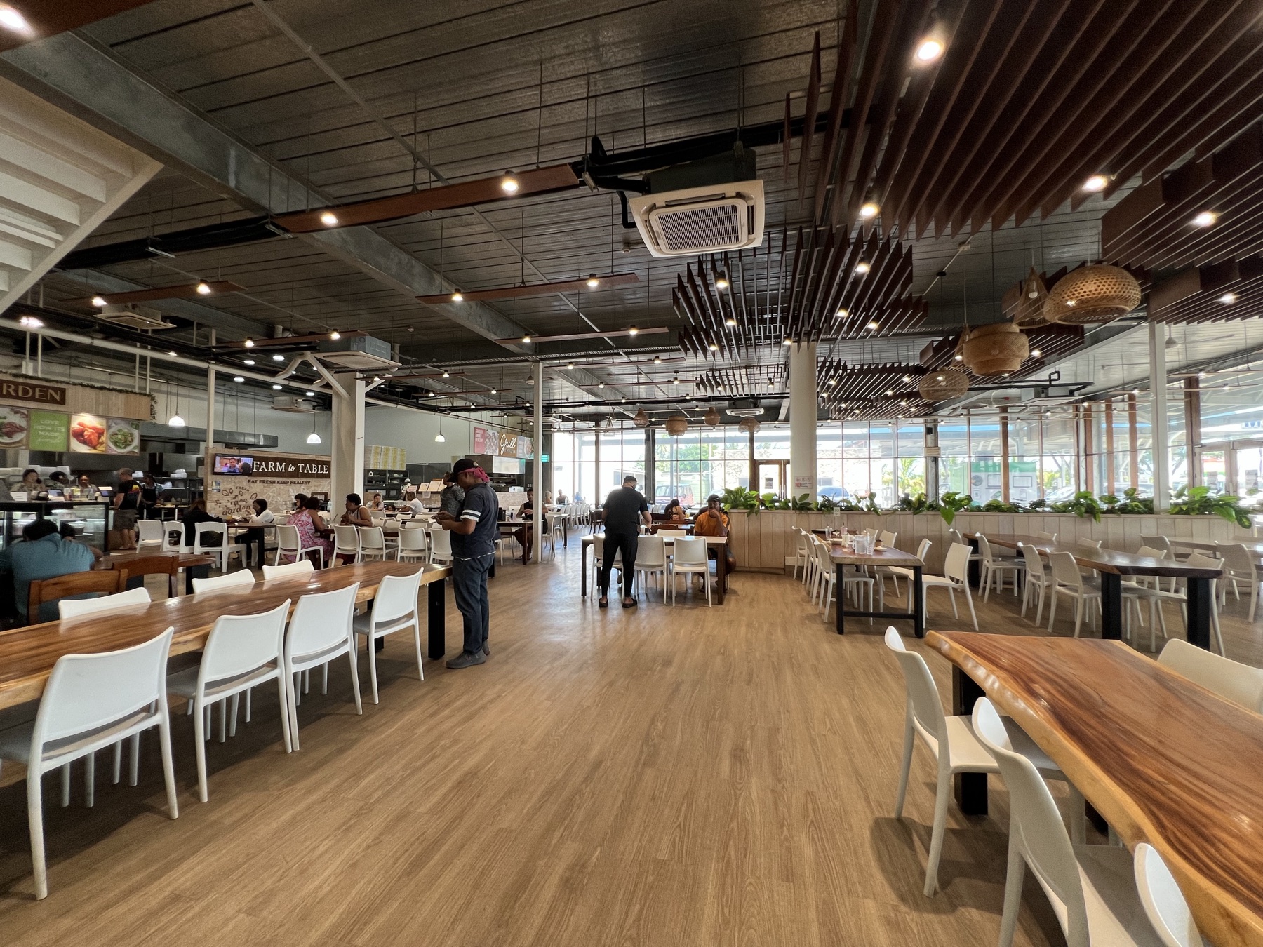 Food court seating area for students