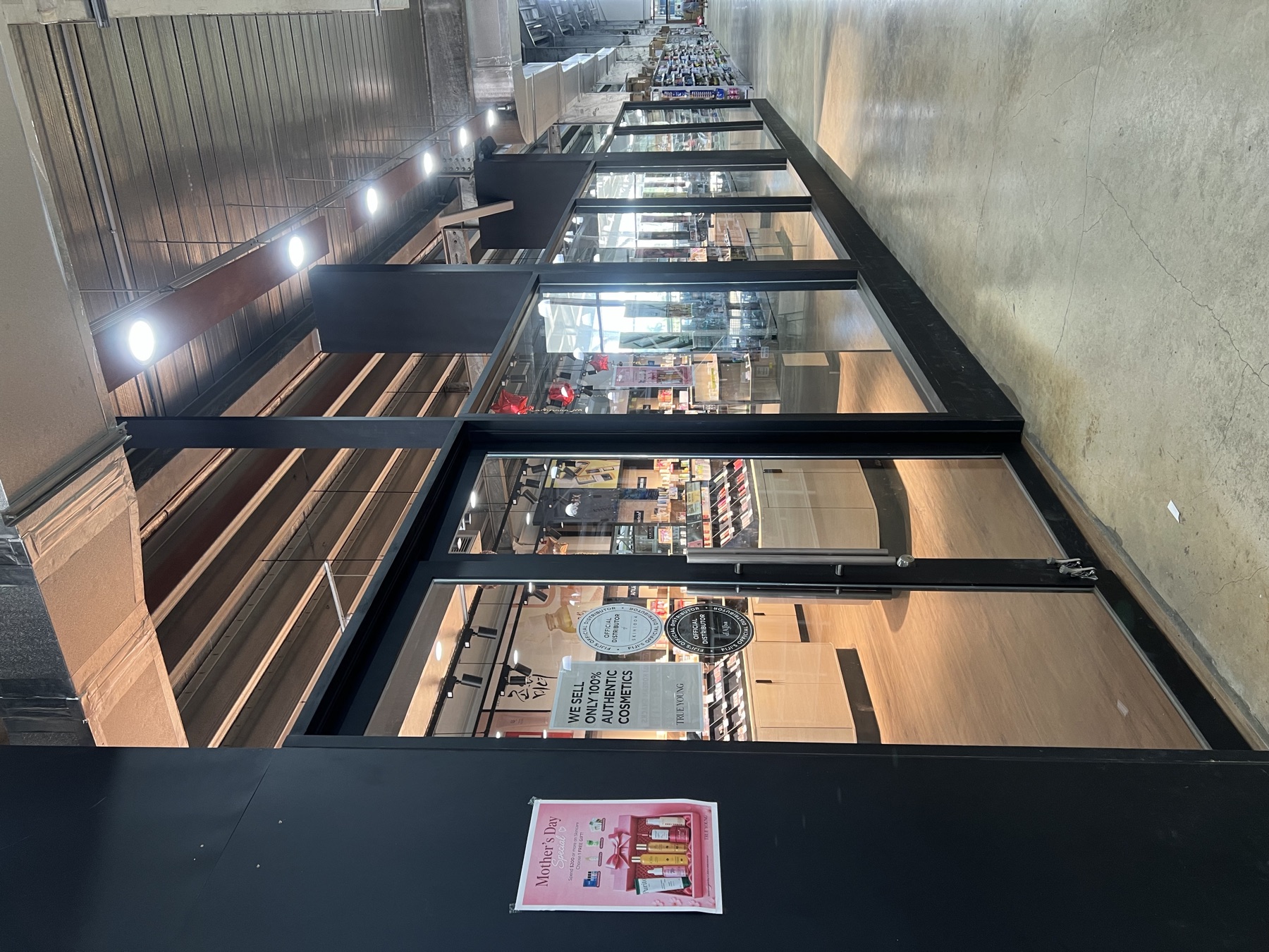 Fresh essentials and grocery area for student convenience