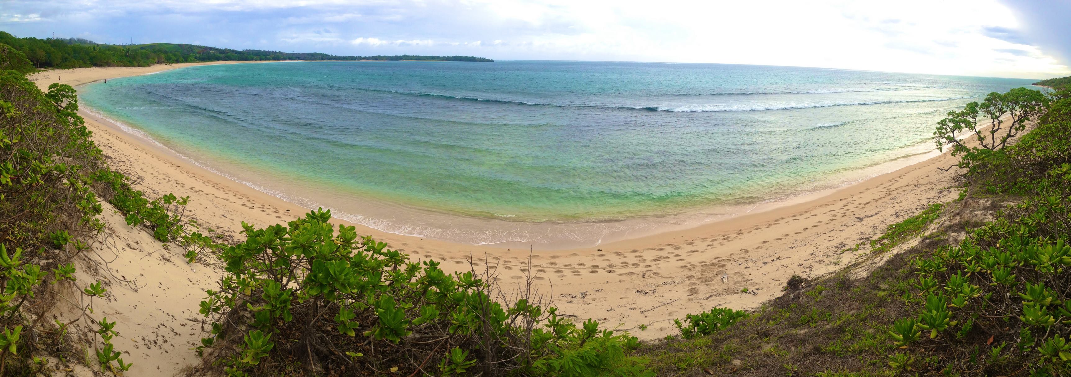 Ocean and beach landscape in Fiji